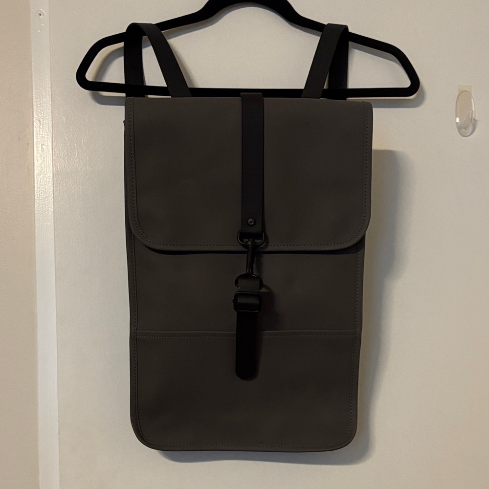 Rains Grey Backpack Mini